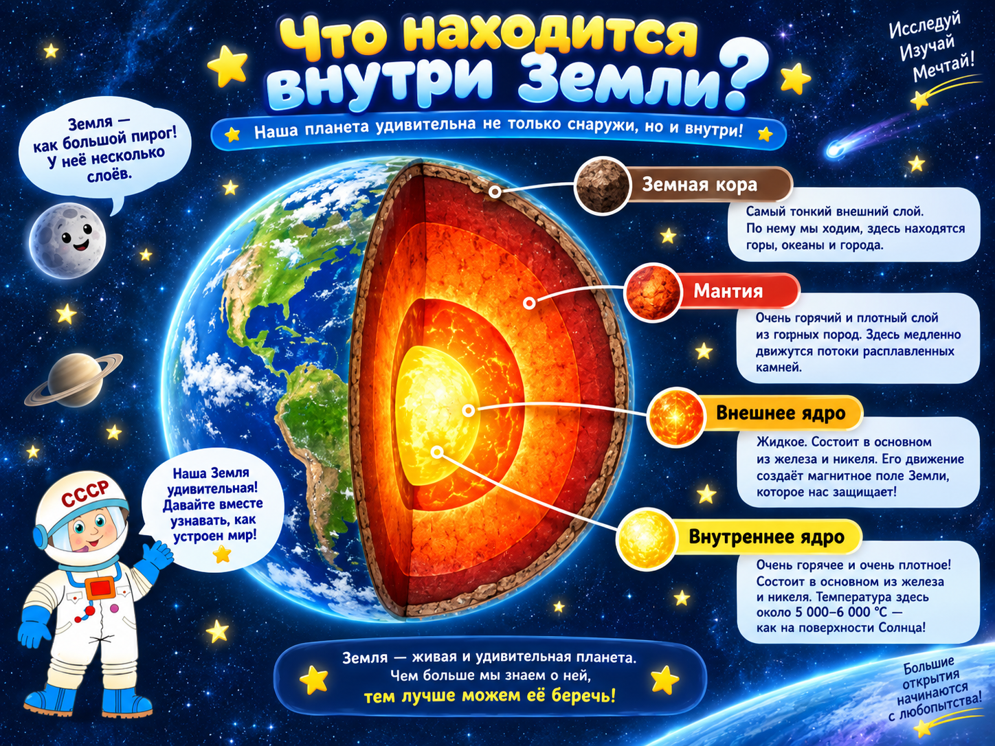Что находится внутри Земли