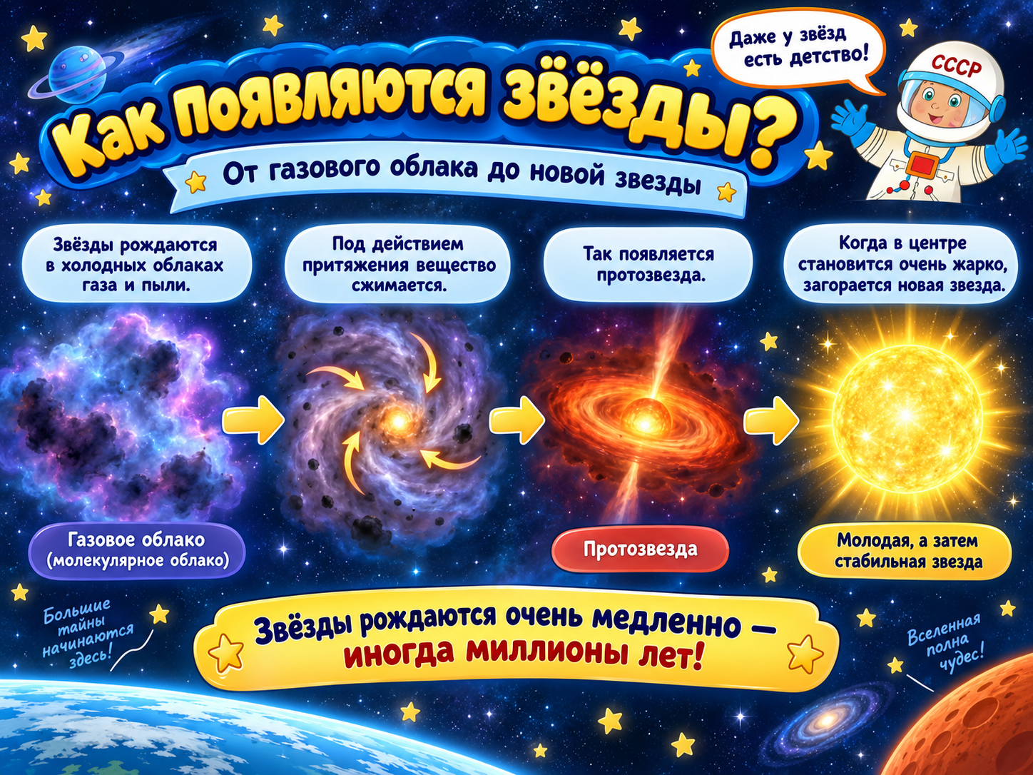Как появляются звезды