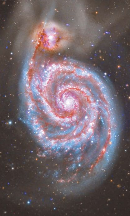Карликовая галактика в сравнении с большой